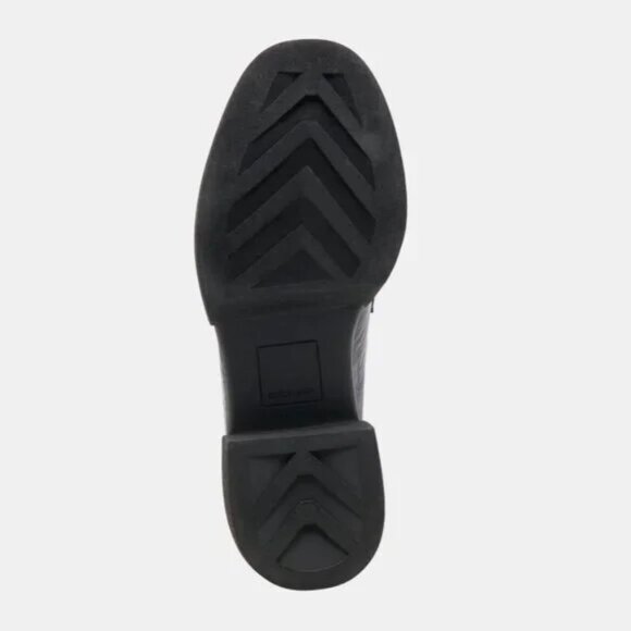 NEW DOLCE VITA Leather Sheena Midnight Patent Loafers in black for women 1125 3t - Picture 8 of 8